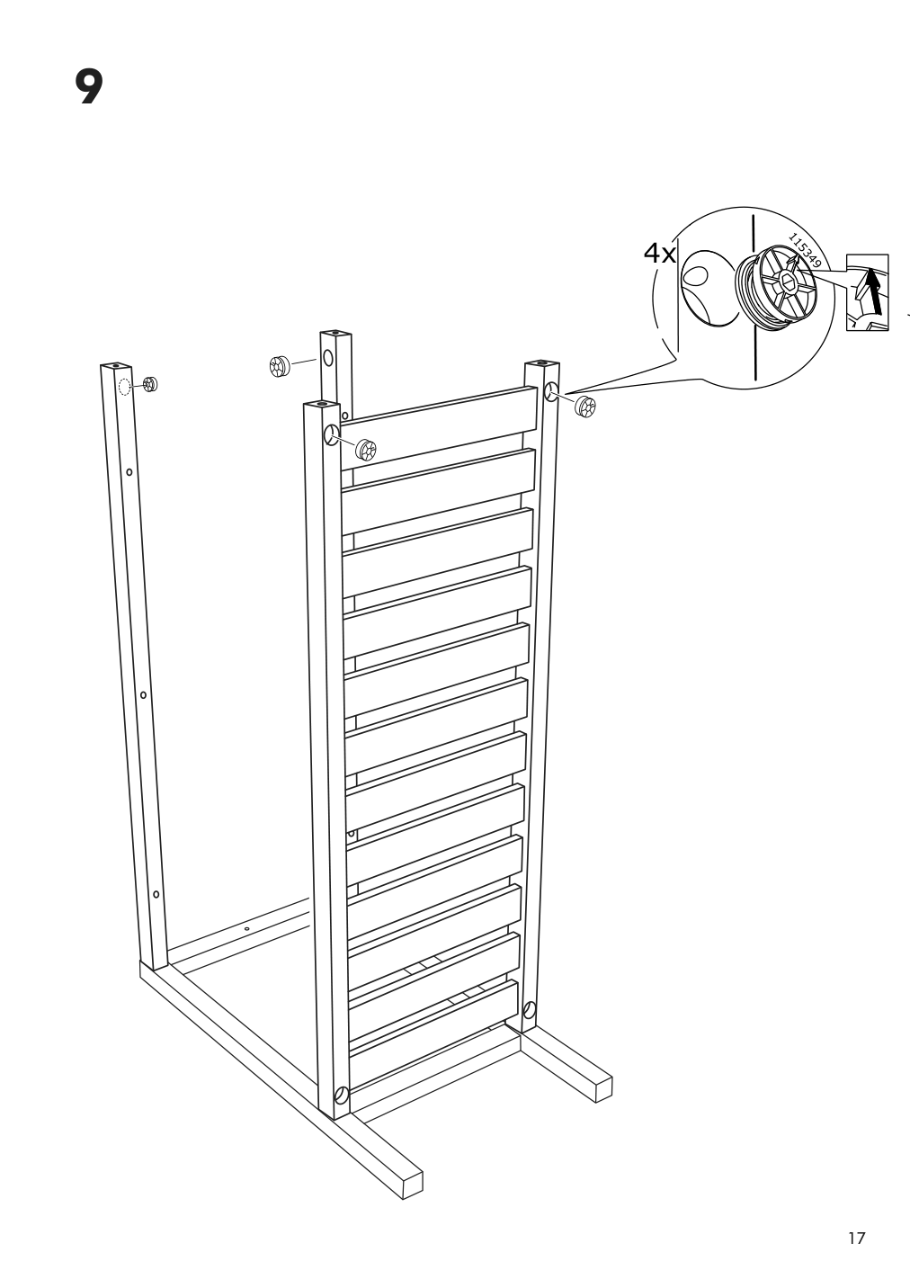 Assembly instructions for IKEA Panget console table dark gray stained | Page 17 - IKEA PANGET console table 604.741.66