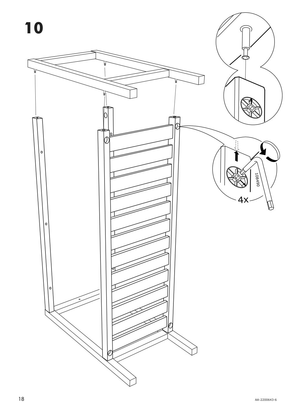 Assembly instructions for IKEA Panget console table dark gray stained | Page 18 - IKEA PANGET console table 604.741.66