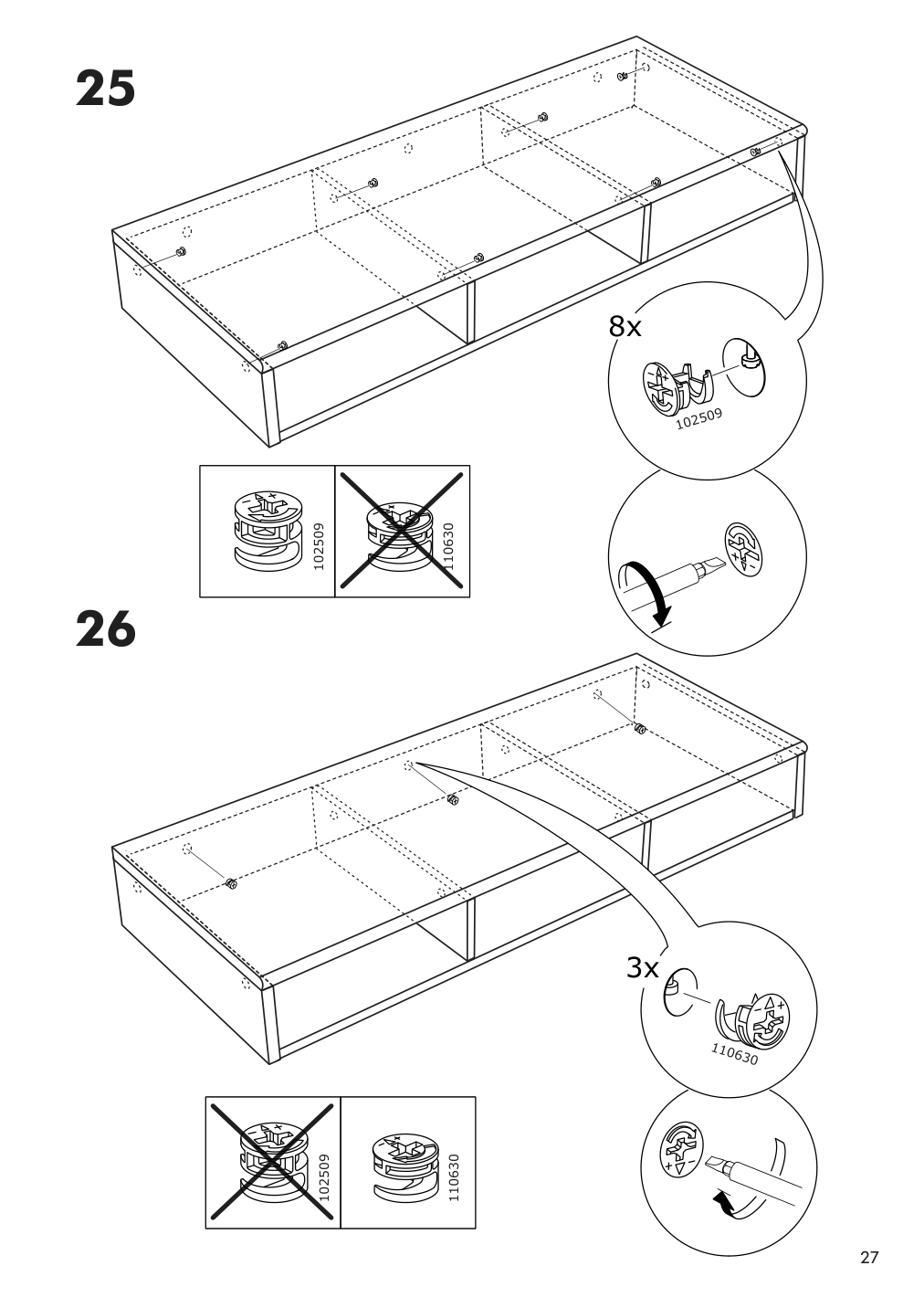 Assembly instructions for IKEA Panget console table dark gray stained | Page 27 - IKEA PANGET console table 604.741.66