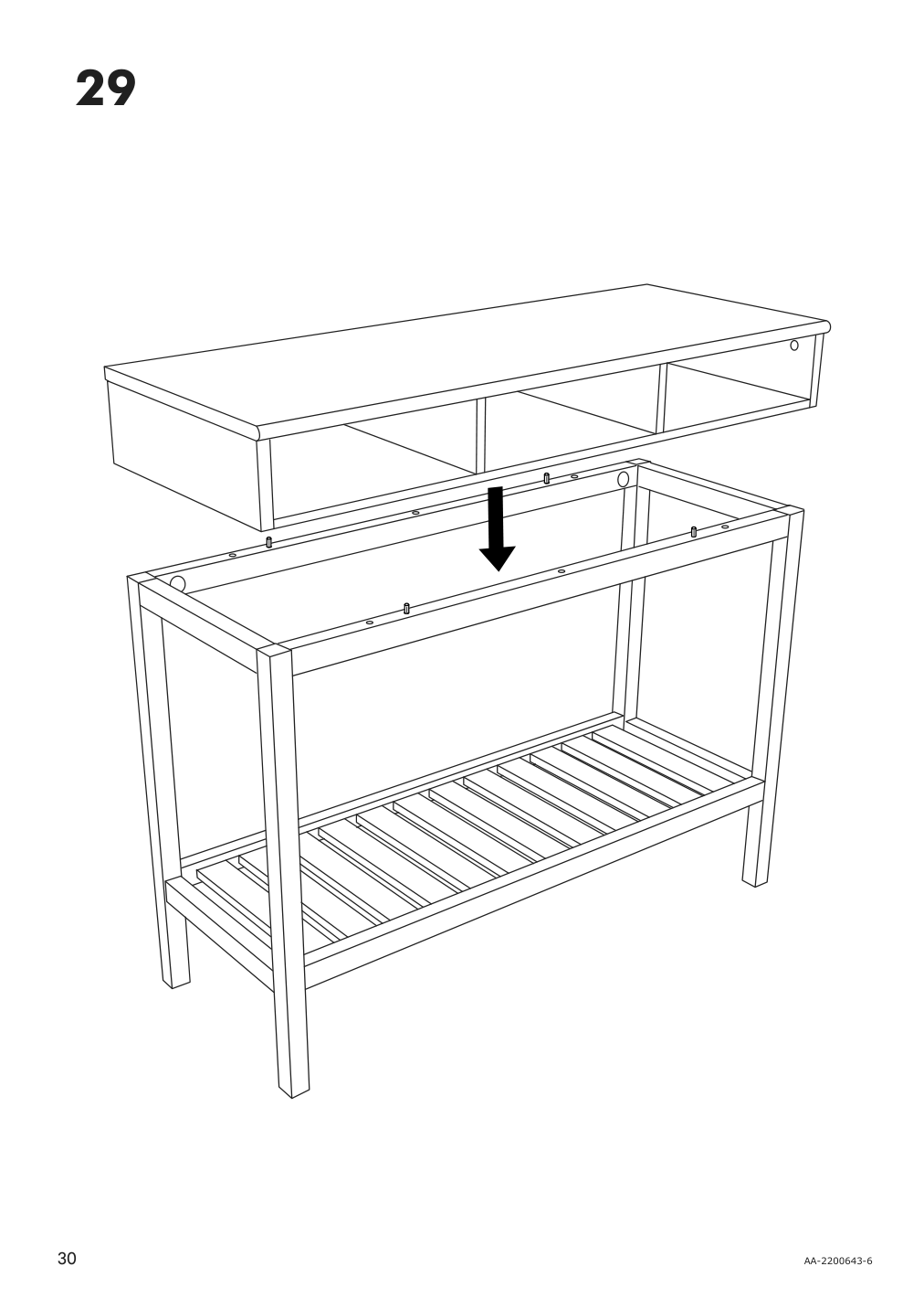 Assembly instructions for IKEA Panget console table dark gray stained | Page 30 - IKEA PANGET console table 604.741.66