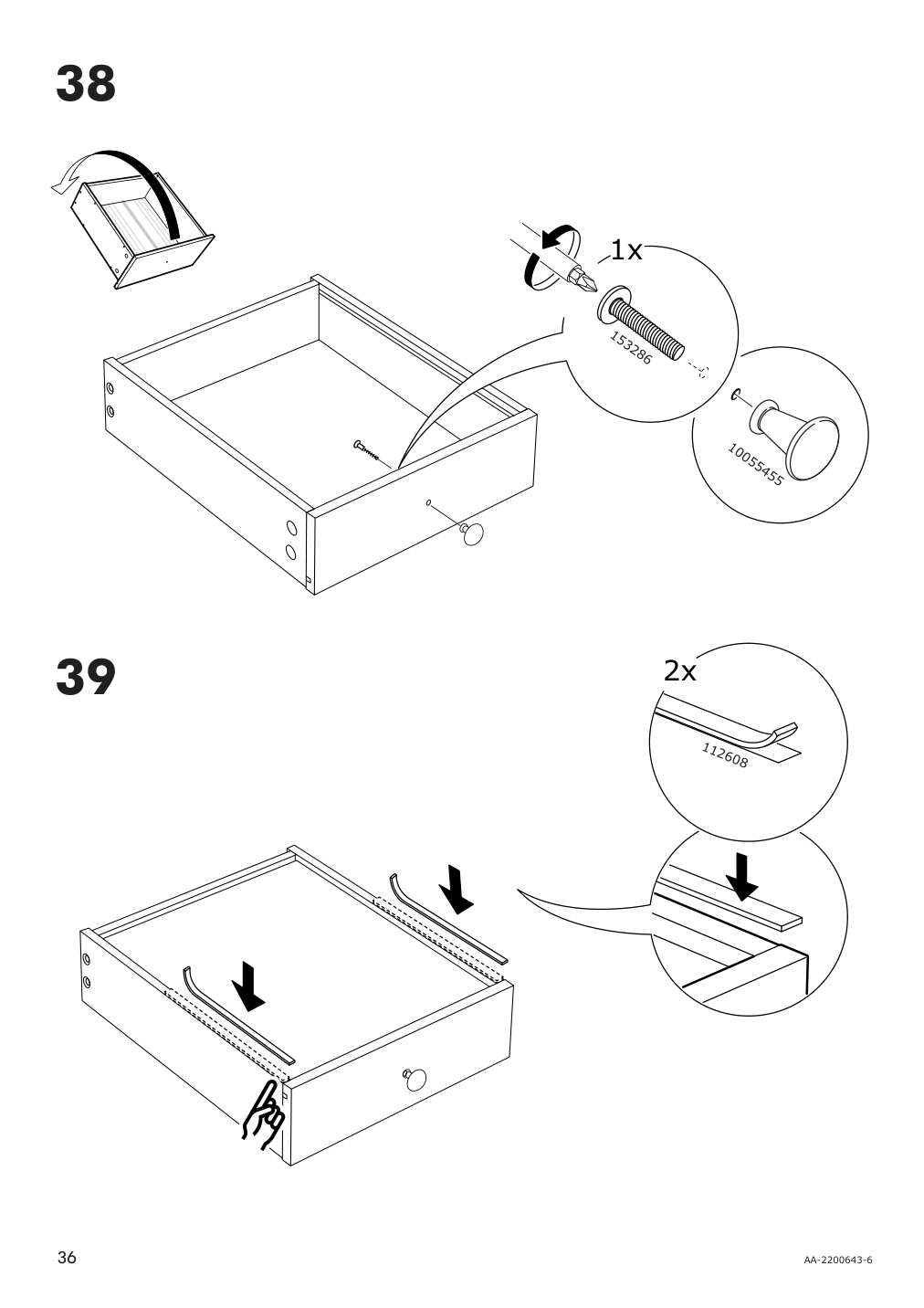 Assembly instructions for IKEA Panget console table dark gray stained | Page 36 - IKEA PANGET console table 604.741.66