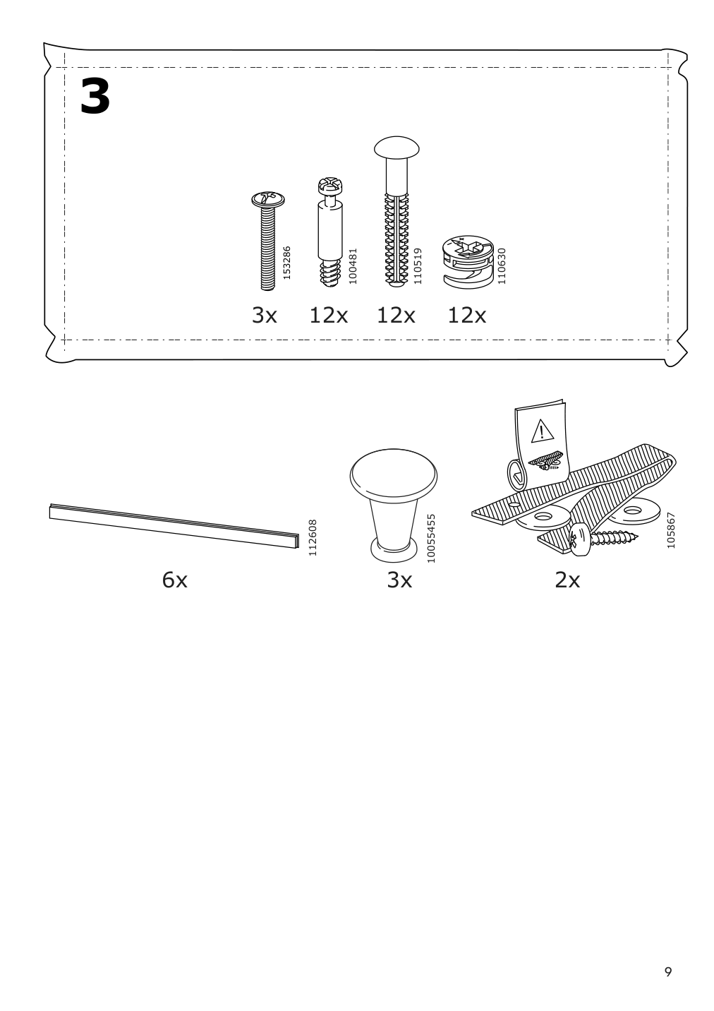 Assembly instructions for IKEA Panget console table dark gray stained | Page 9 - IKEA PANGET console table 604.741.66