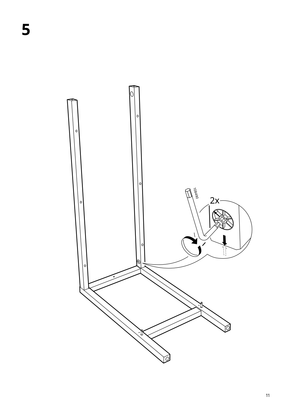 Assembly instructions for IKEA Panget console table dark gray stained | Page 11 - IKEA PANGET console table 604.741.66