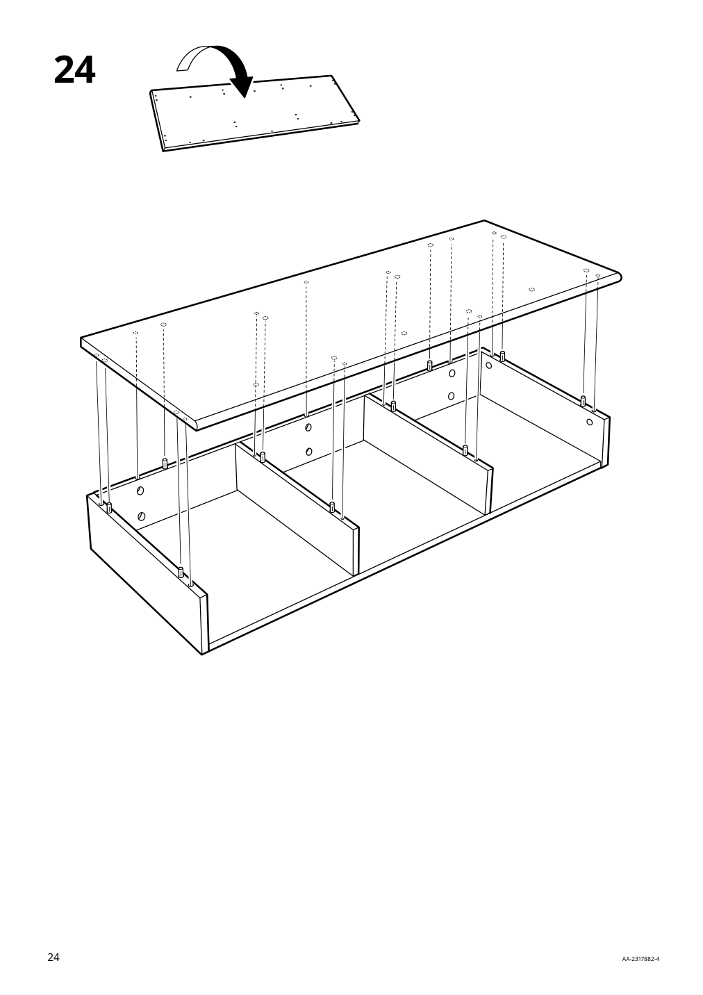 Assembly instructions for IKEA Panget console table white | Page 24 - IKEA PANGET console table 804.741.70