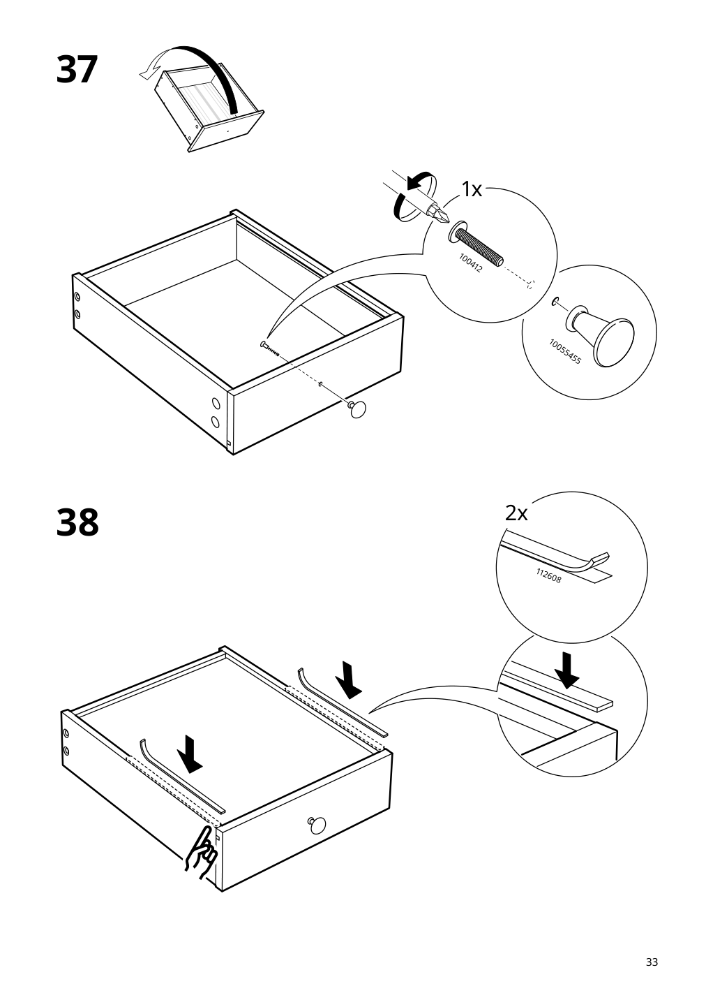 Assembly instructions for IKEA Panget console table dark gray stained | Page 33 - IKEA PANGET console table 604.741.66