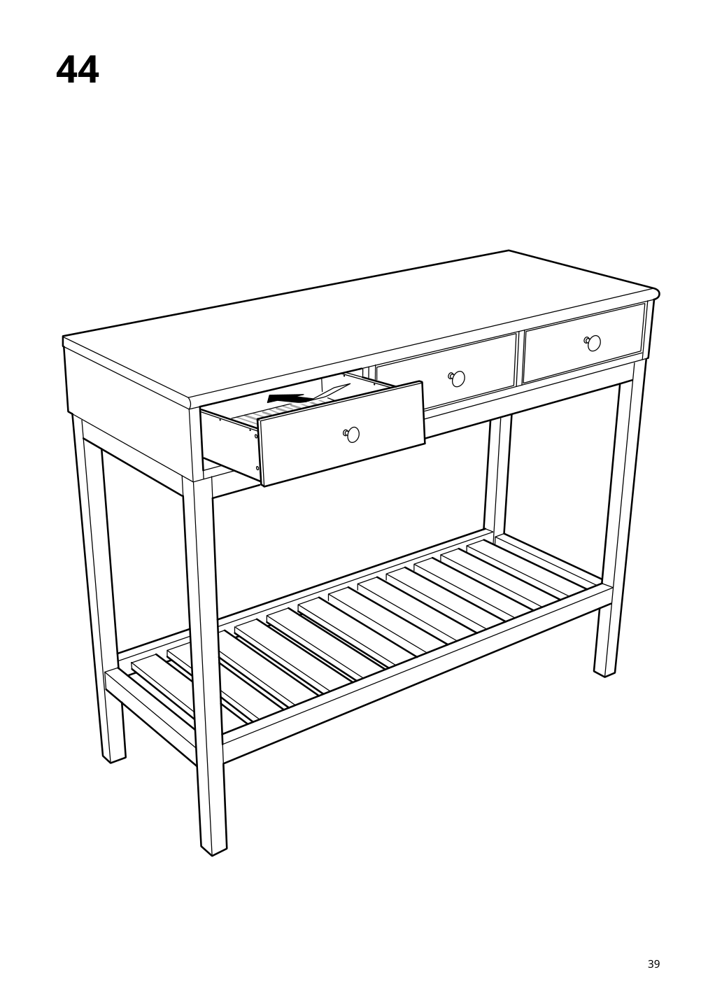 Assembly instructions for IKEA Panget console table white | Page 39 - IKEA PANGET console table 804.741.70