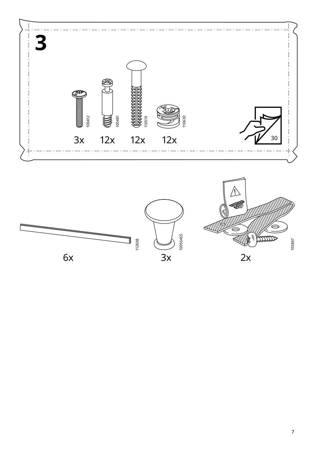 Assembly instructions for IKEA Panget console table dark gray stained | Page 7 - IKEA PANGET console table 604.741.66