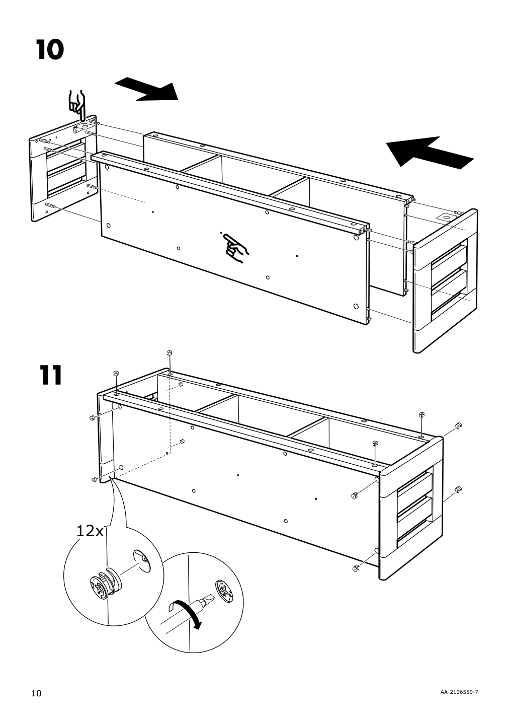 Assembly instructions for IKEA Panget hat and coat rack white | Page 10 - IKEA PANGET hat and coat rack 104.741.64