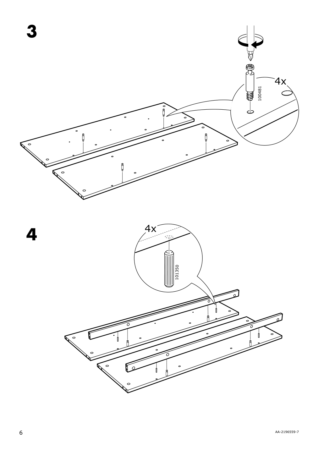 Assembly instructions for IKEA Panget hat and coat rack white | Page 6 - IKEA PANGET hat and coat rack 104.741.64