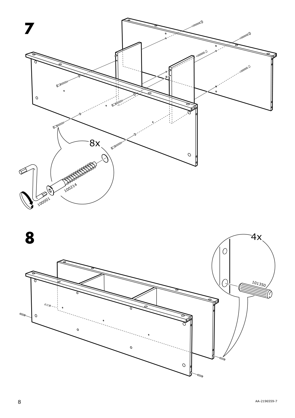 Assembly instructions for IKEA Panget hat and coat rack white | Page 8 - IKEA PANGET hat and coat rack 104.741.64