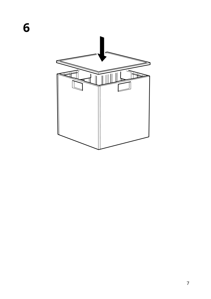 Assembly instructions for IKEA Pansartax storage box with lid transparent gray blue | Page 7 - IKEA PANSARTAX storage box with lid 005.254.04