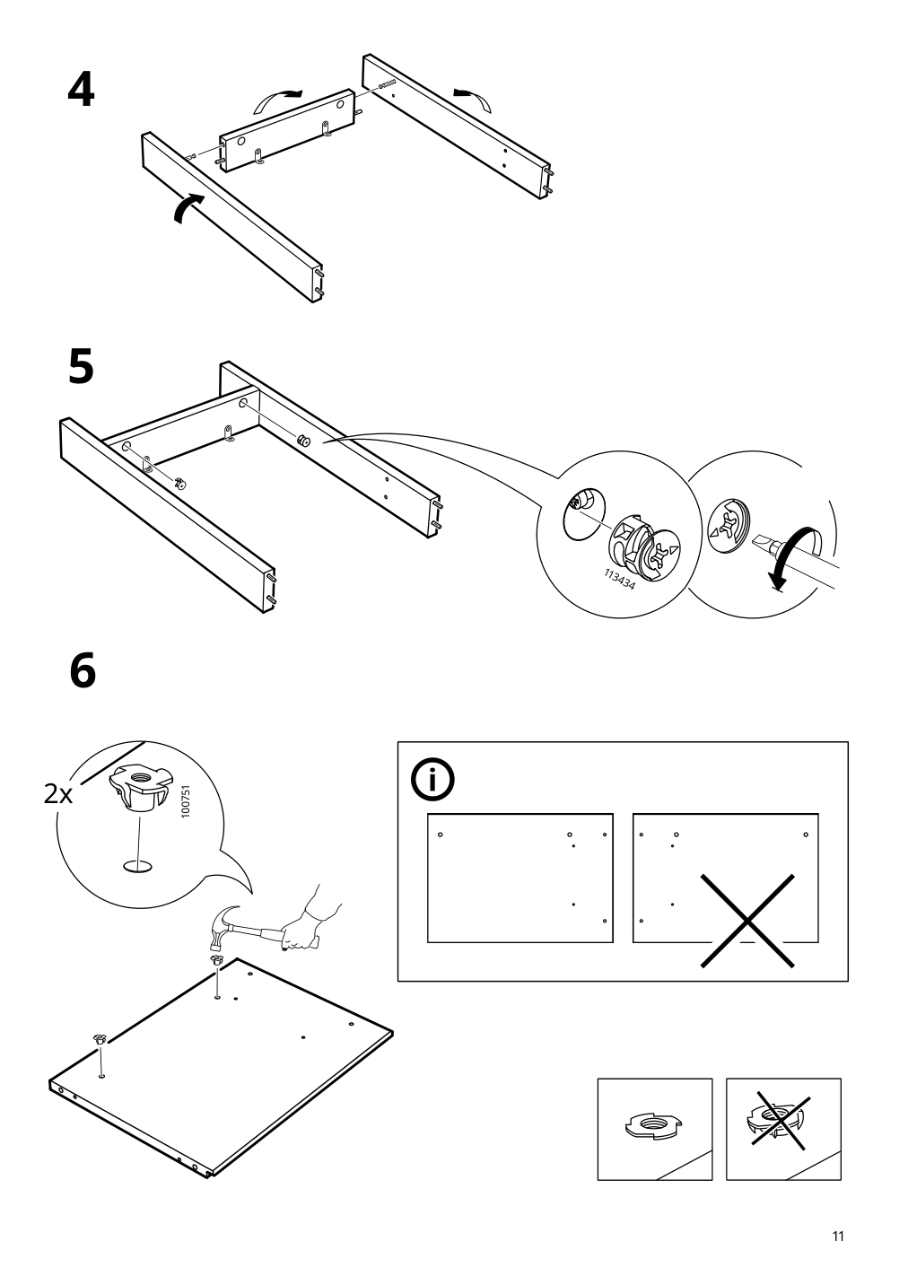 Assembly instructions for IKEA Pax add on corner unit with 4 shelves dark gray | Page 11 - IKEA PAX corner wardrobe 494.320.74