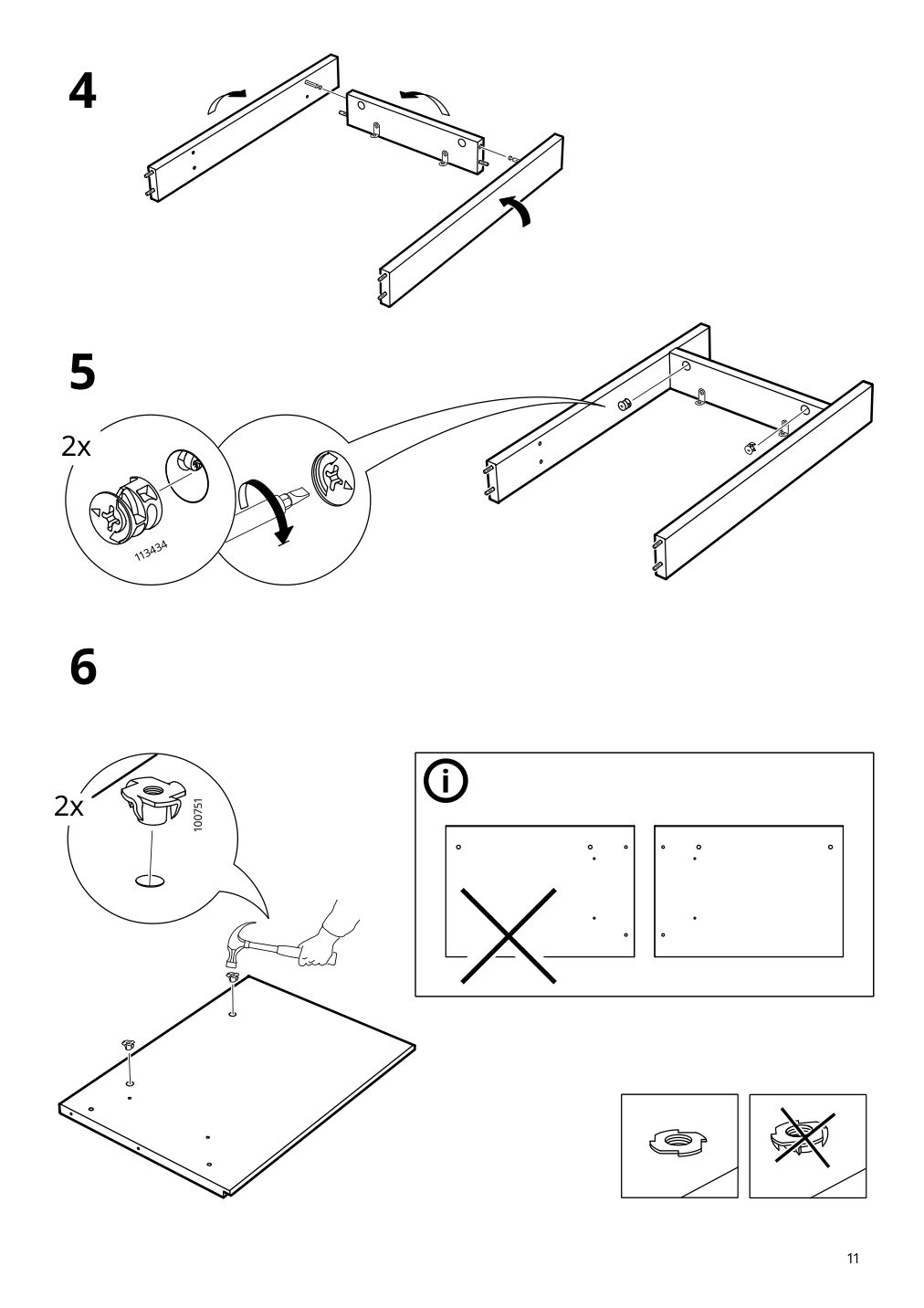 Assembly instructions for IKEA Pax add on corner unit with 4 shelves dark gray | Page 11 - IKEA PAX corner wardrobe 494.320.74