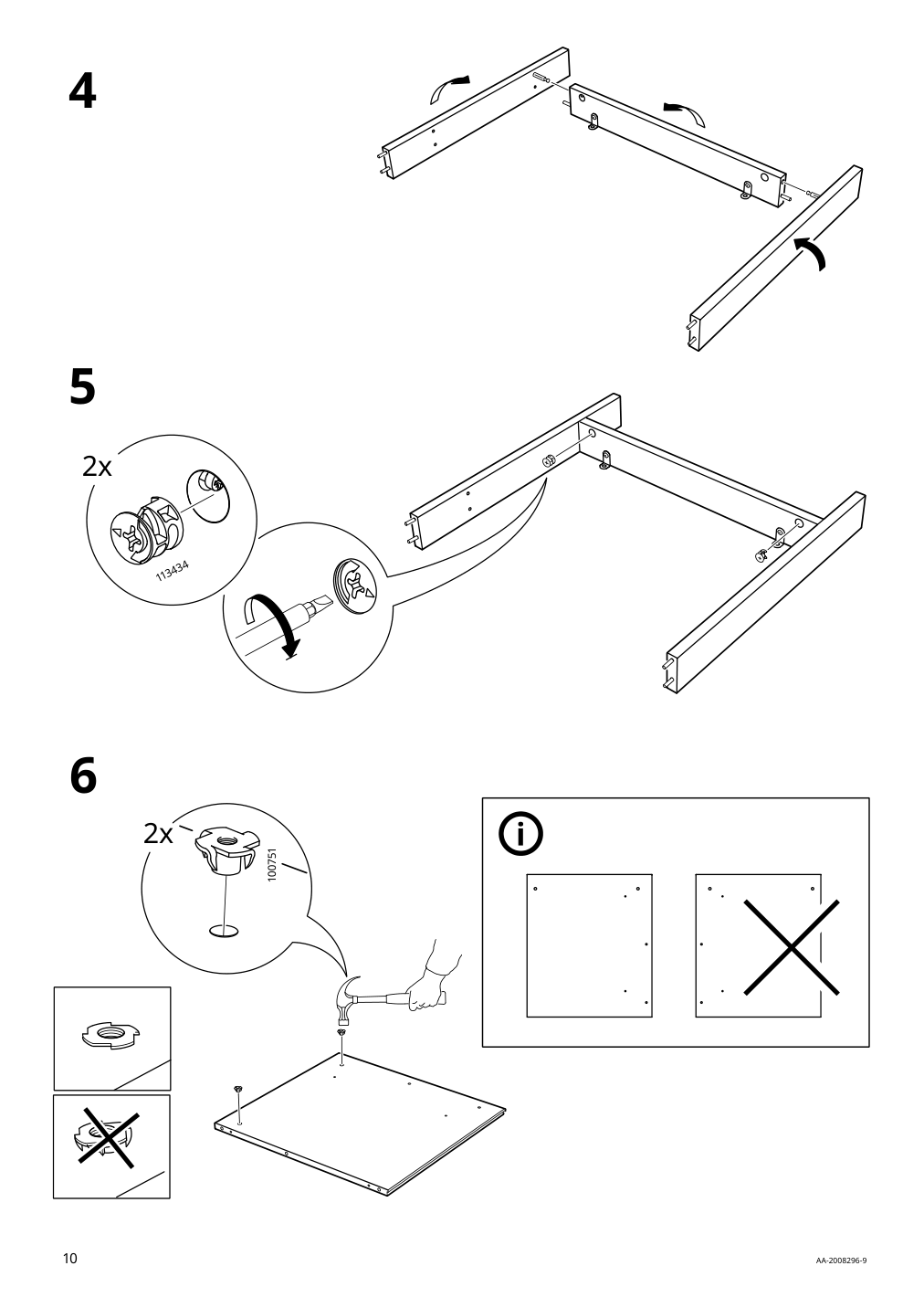 Assembly instructions for IKEA Pax add on corner unit with 4 shelves white | Page 10 - IKEA PAX corner wardrobe 993.856.97