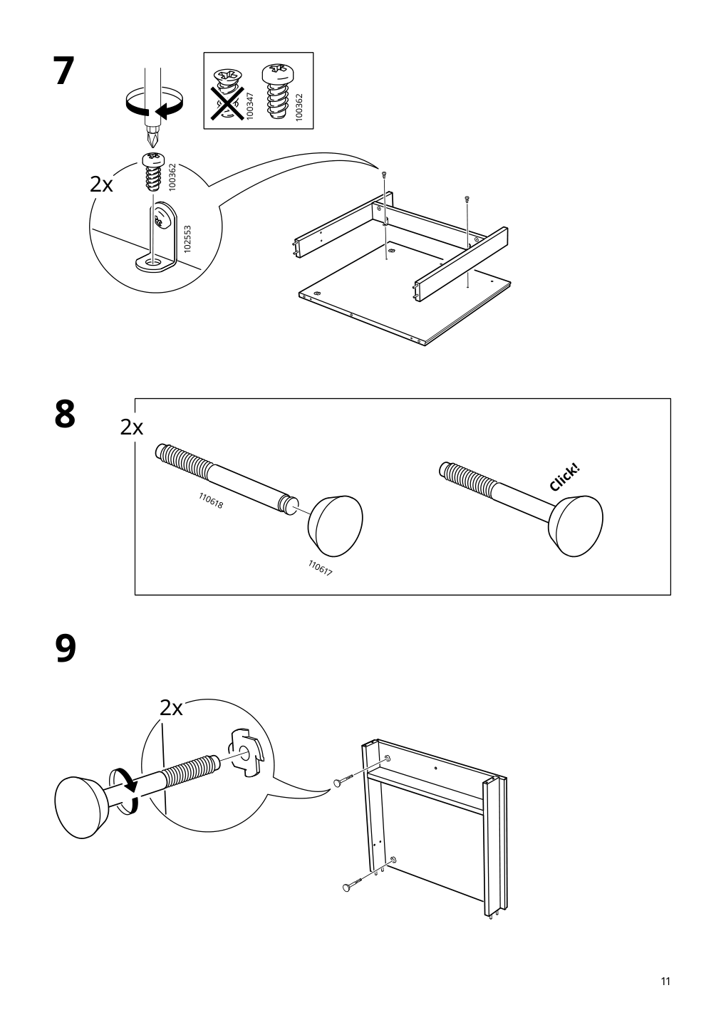 Assembly instructions for IKEA Pax add on corner unit with 4 shelves white | Page 11 - IKEA PAX corner wardrobe 993.856.97