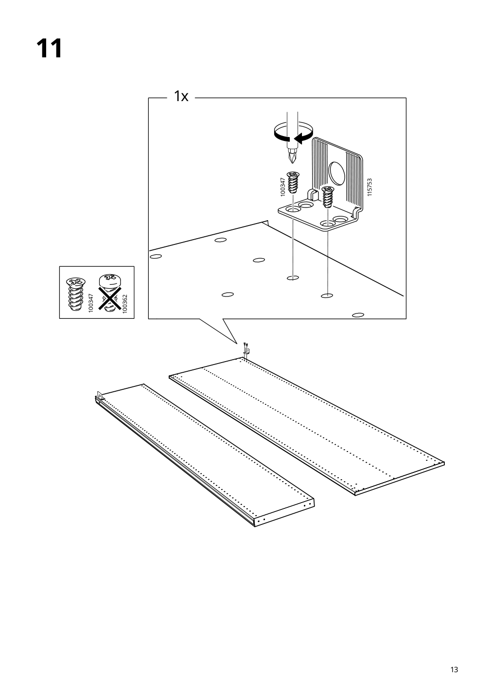 Assembly instructions for IKEA Pax add on corner unit with 4 shelves white | Page 13 - IKEA PAX corner wardrobe 993.856.97