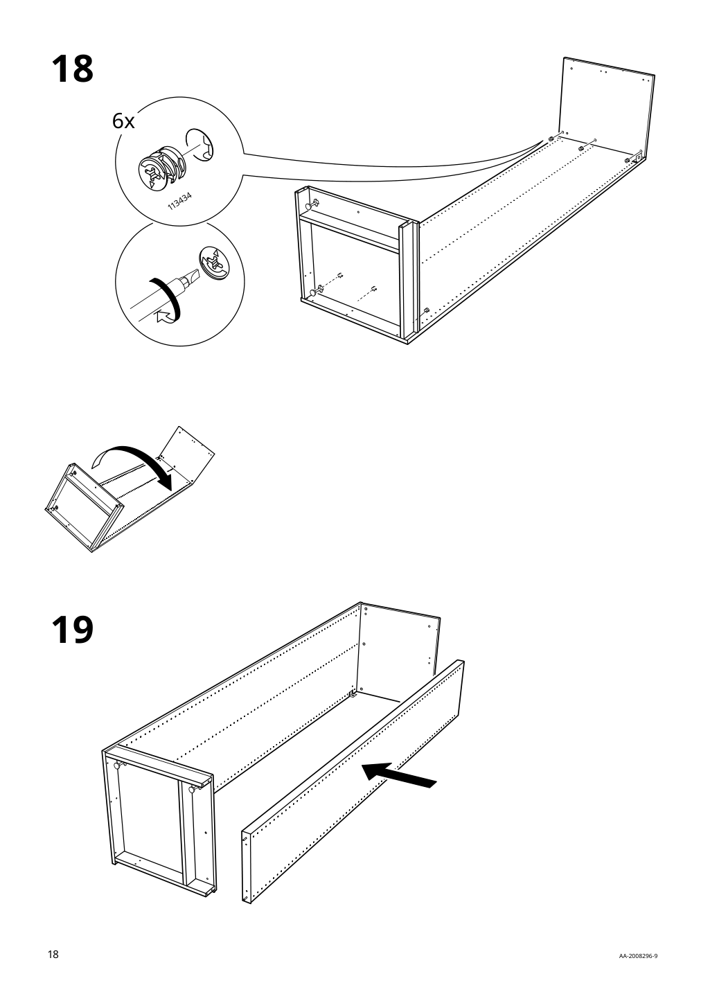 Assembly instructions for IKEA Pax add on corner unit with 4 shelves white | Page 18 - IKEA PAX corner wardrobe 993.856.97