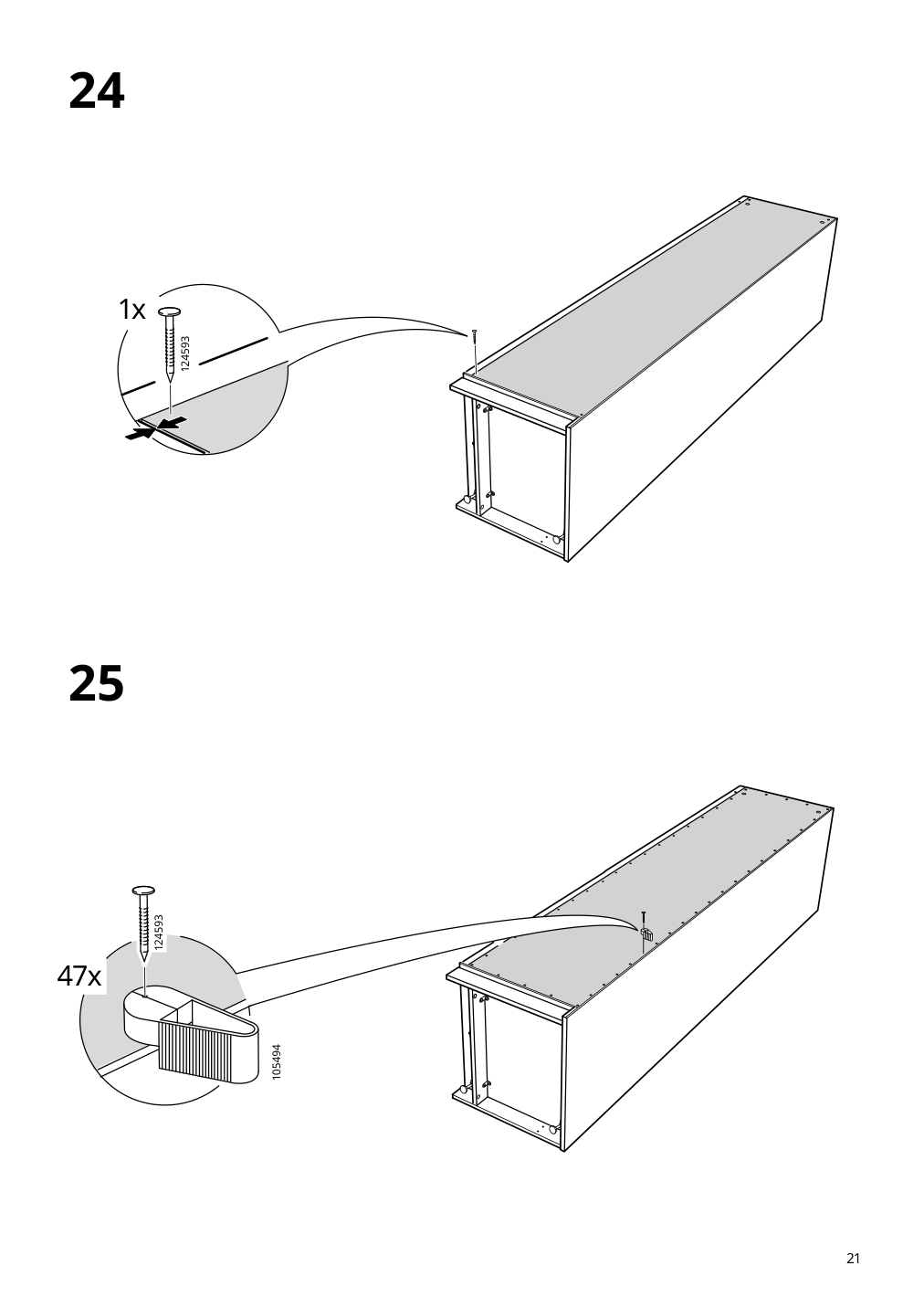 Assembly instructions for IKEA Pax add on corner unit with 4 shelves white | Page 21 - IKEA PAX corner wardrobe 993.856.97