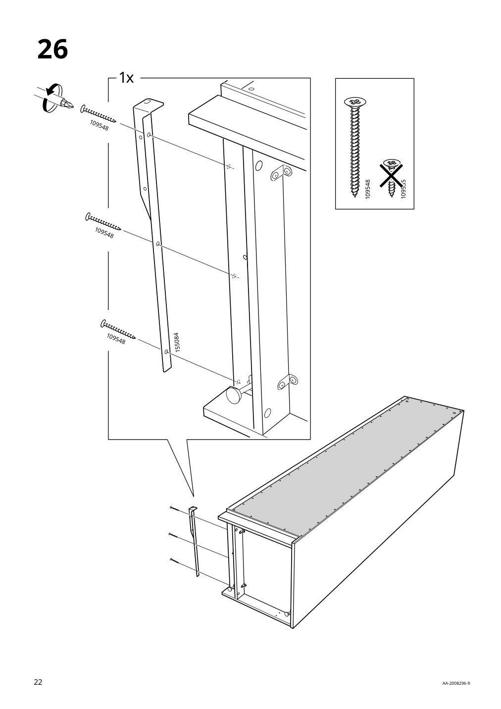 Assembly instructions for IKEA Pax add on corner unit with 4 shelves white | Page 22 - IKEA PAX corner wardrobe 993.856.97