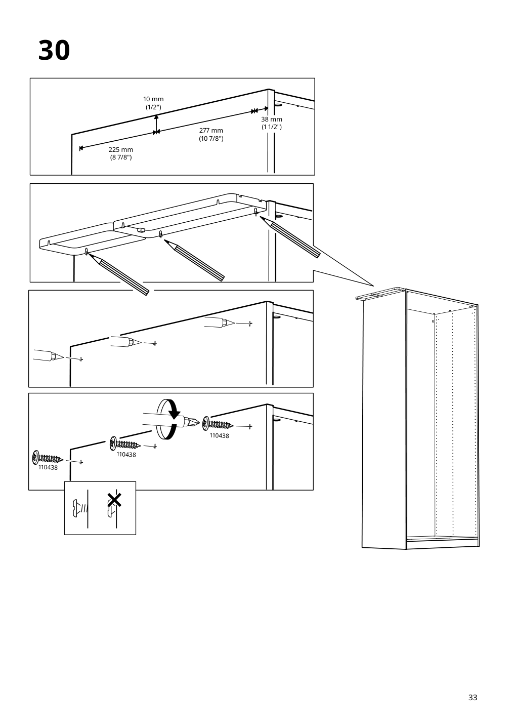 Assembly instructions for IKEA Pax add on corner unit with 4 shelves white | Page 33 - IKEA PAX corner wardrobe 993.856.97