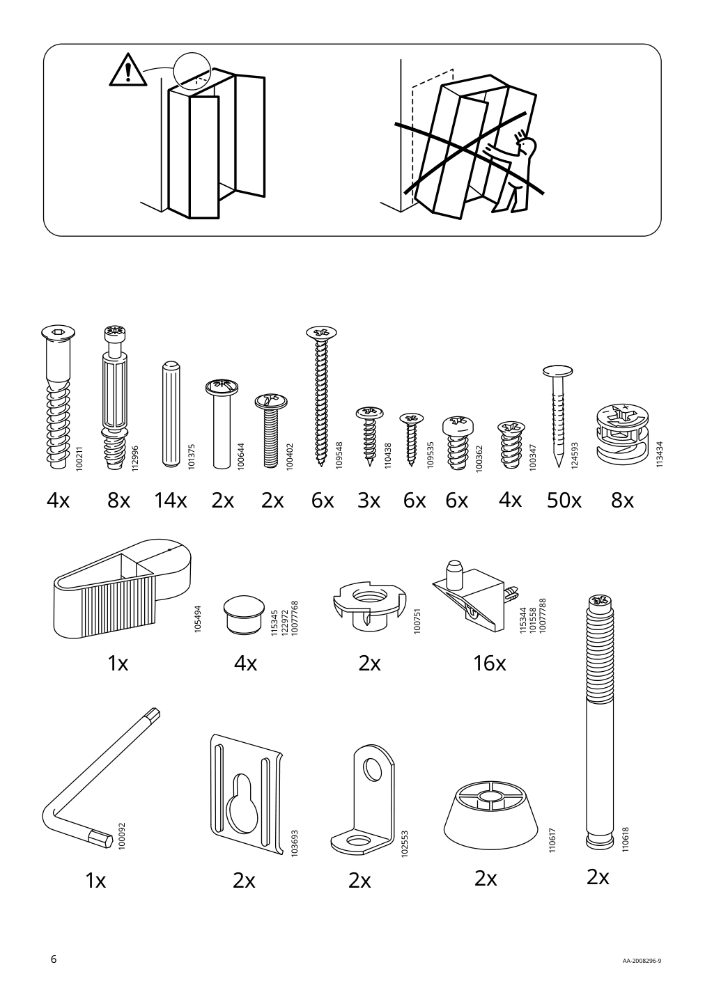 Assembly instructions for IKEA Pax add on corner unit with 4 shelves white | Page 6 - IKEA PAX corner wardrobe 993.856.97