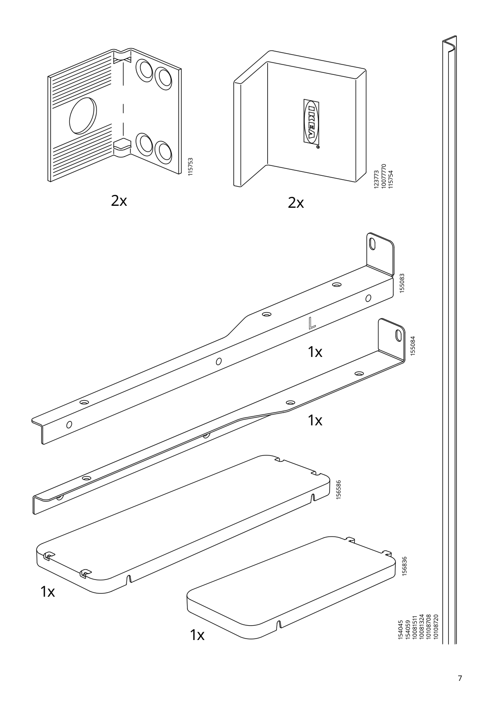 Assembly instructions for IKEA Pax add on corner unit with 4 shelves white | Page 7 - IKEA PAX corner wardrobe 993.856.97