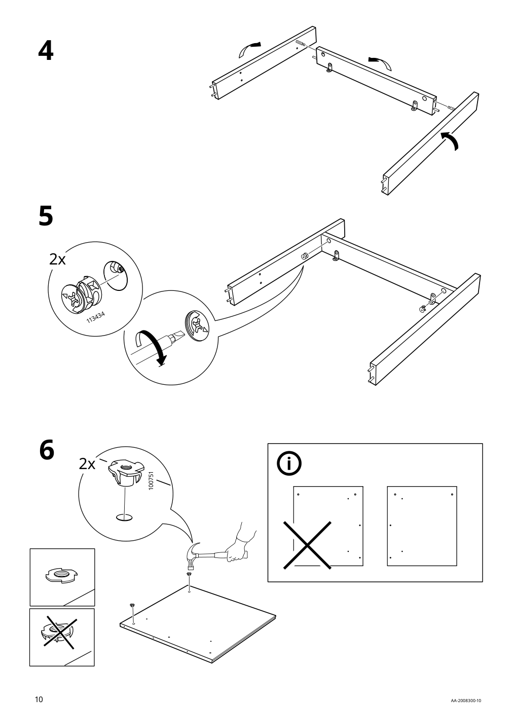 Assembly instructions for IKEA Pax add on corner unit with 4 shelves white | Page 10 - IKEA PAX corner wardrobe 993.856.97