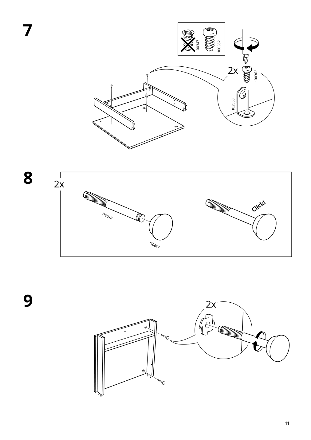 Assembly instructions for IKEA Pax add on corner unit with 4 shelves white | Page 11 - IKEA PAX corner wardrobe 993.856.97