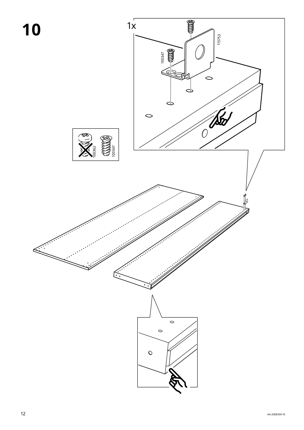 Assembly instructions for IKEA Pax add on corner unit with 4 shelves white | Page 12 - IKEA PAX corner wardrobe 993.856.97