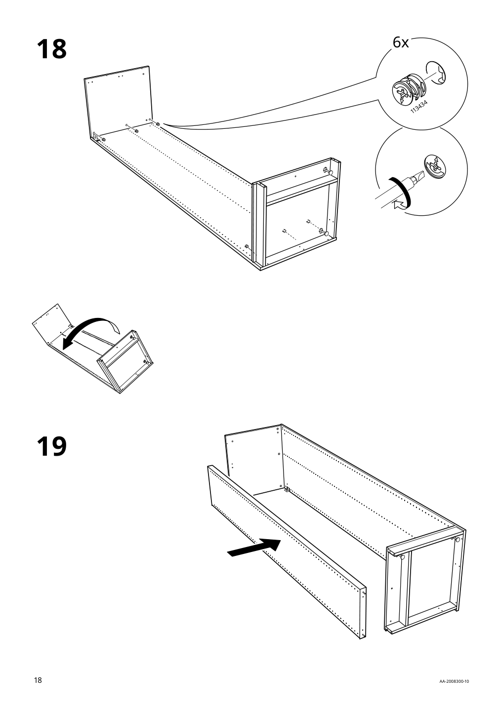 Assembly instructions for IKEA Pax add on corner unit with 4 shelves white | Page 18 - IKEA PAX corner wardrobe 993.856.97