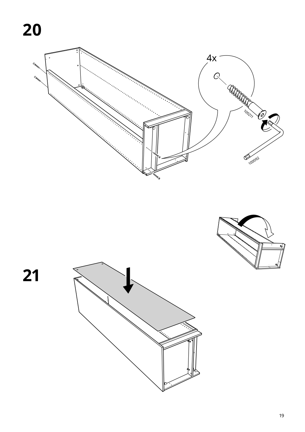 Assembly instructions for IKEA Pax add on corner unit with 4 shelves white | Page 19 - IKEA PAX corner wardrobe 993.856.97