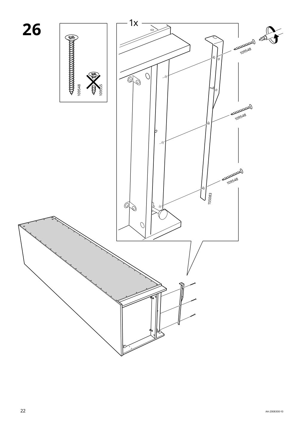 Assembly instructions for IKEA Pax add on corner unit with 4 shelves white | Page 22 - IKEA PAX corner wardrobe 993.856.97