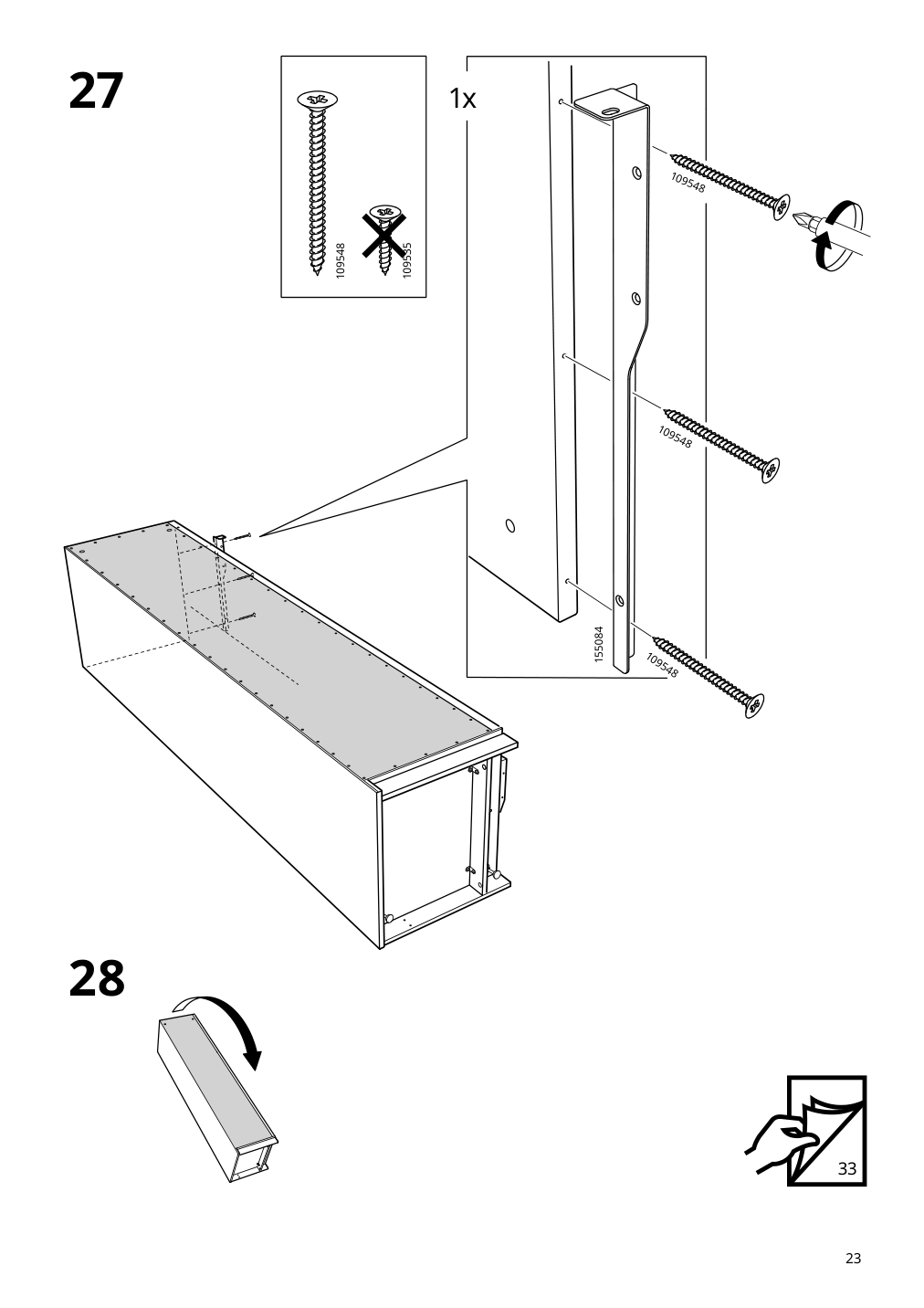 Assembly instructions for IKEA Pax add on corner unit with 4 shelves white | Page 23 - IKEA PAX corner wardrobe 993.856.97