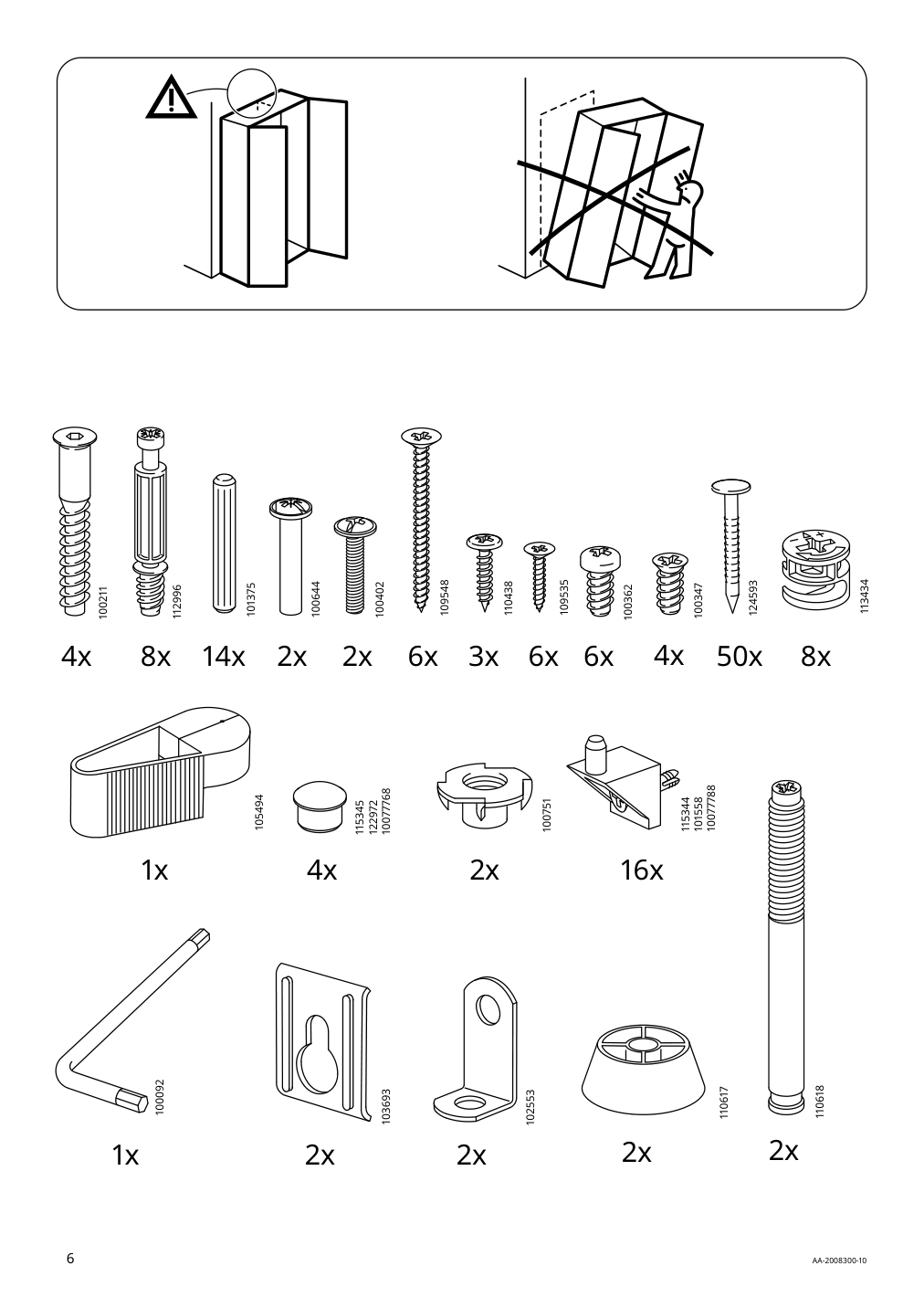 Assembly instructions for IKEA Pax add on corner unit with 4 shelves white | Page 6 - IKEA PAX corner wardrobe 993.856.97