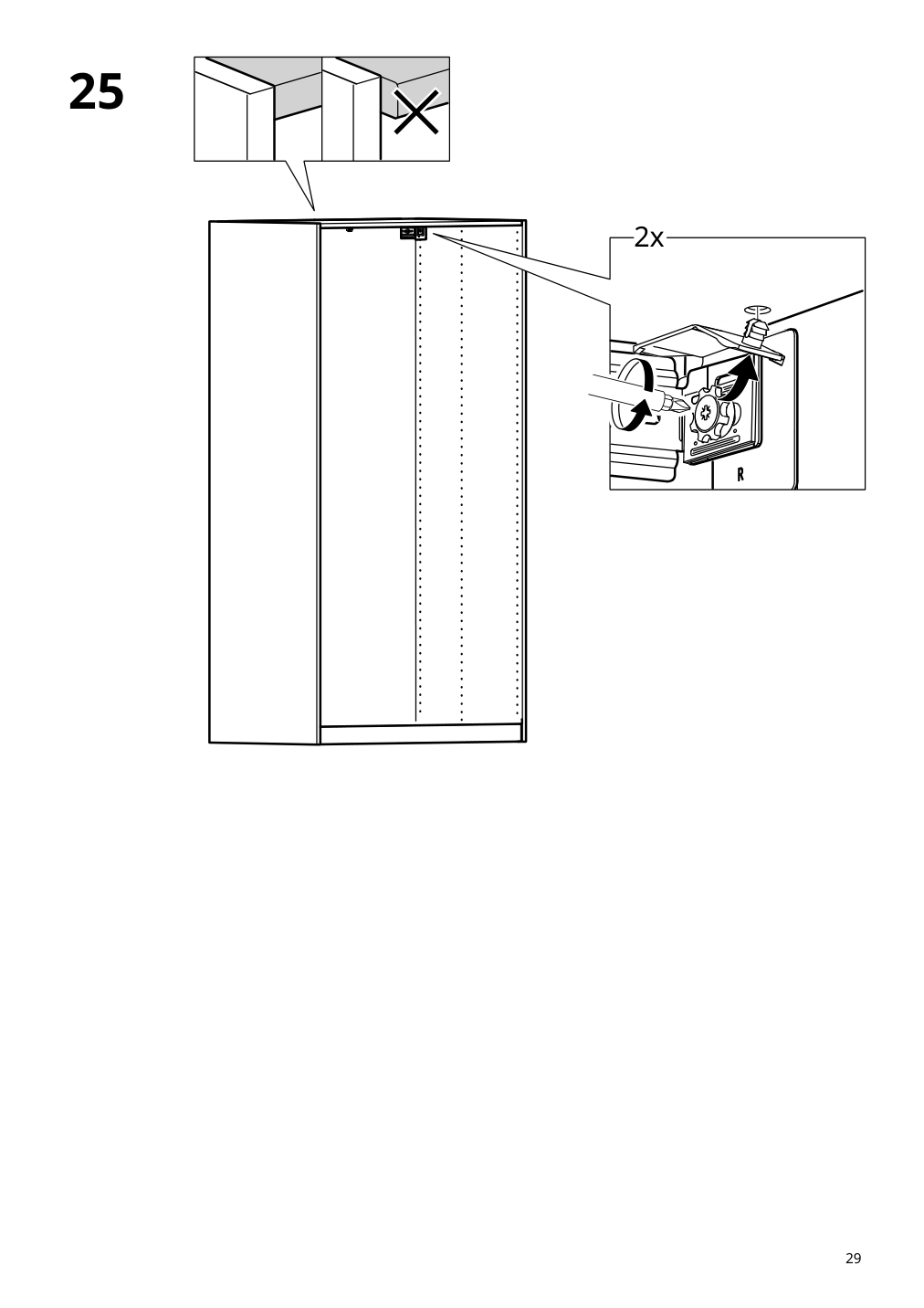 Assembly instructions for IKEA Pax wall mounted storage frame w rail white | Page 29 - IKEA PAX / HOKKSUND wardrobe combination 795.527.91