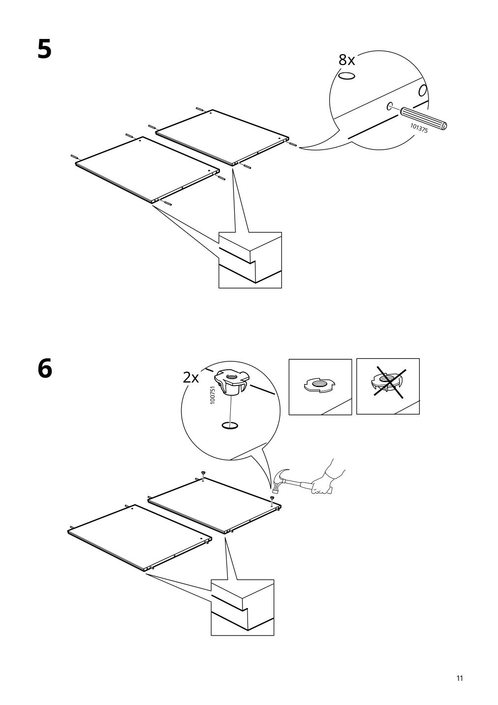 Assembly instructions for IKEA Pax wardrobe frame beige | Page 11 - IKEA PAX / HASVIK wardrobe 494.359.73