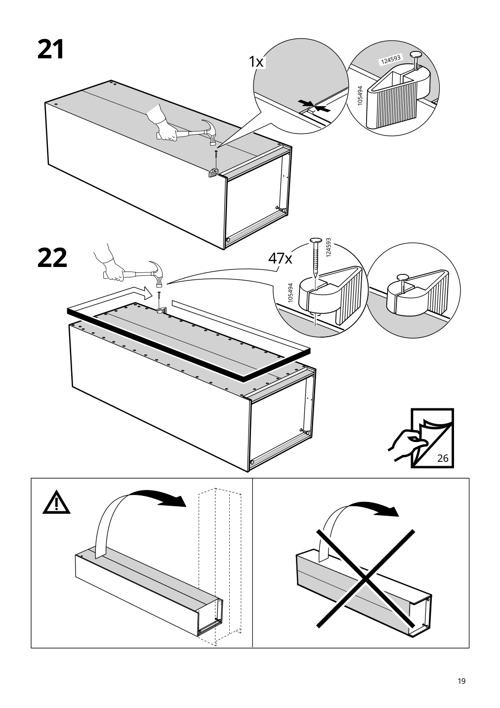 Assembly instructions for IKEA Pax wardrobe frame beige | Page 19 - IKEA PAX / HASVIK wardrobe 494.359.73