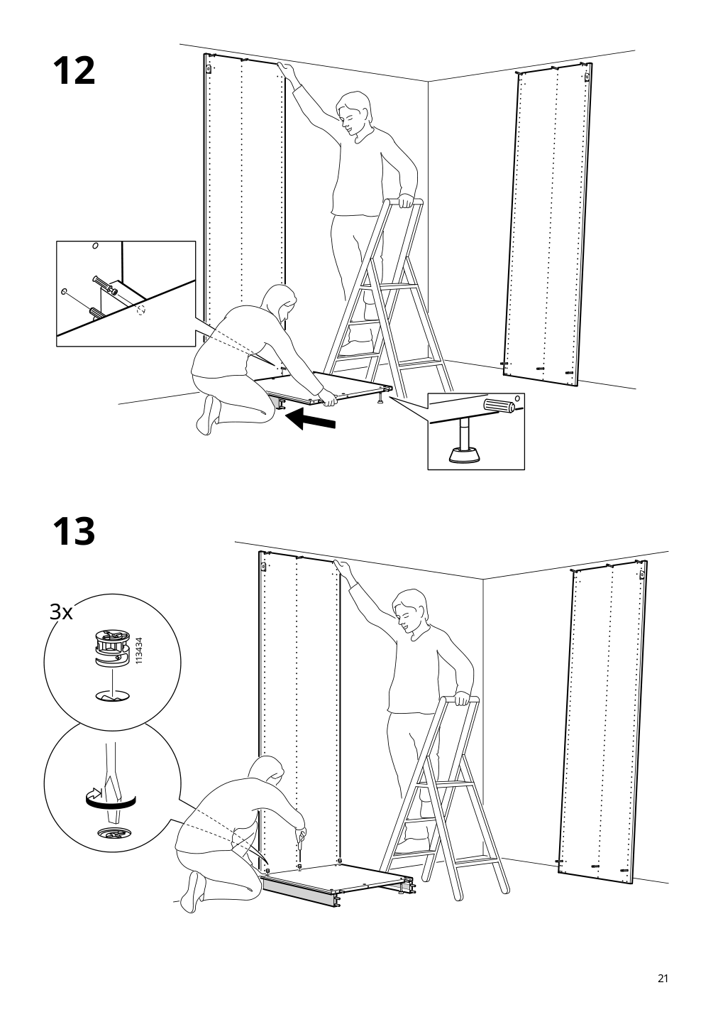 Assembly instructions for IKEA Pax wardrobe frame beige | Page 21 - IKEA PAX / HASVIK wardrobe 494.359.73