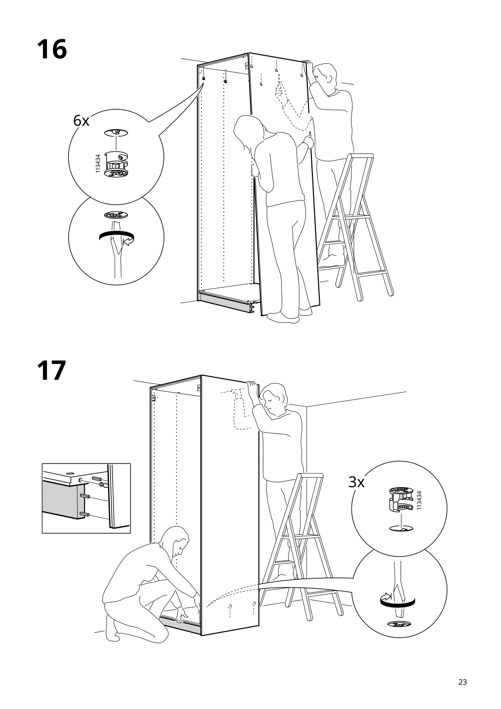 Assembly instructions for IKEA Pax wardrobe frame beige | Page 23 - IKEA PAX / HASVIK wardrobe 494.359.73