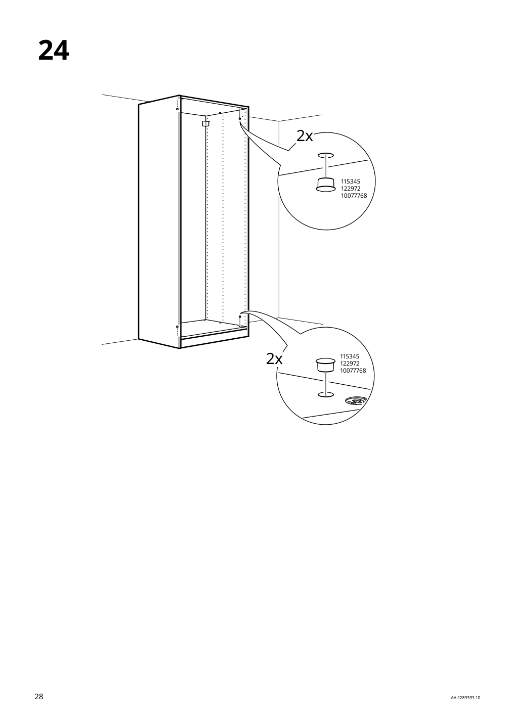 Assembly instructions for IKEA Pax wardrobe frame beige | Page 28 - IKEA PAX / HASVIK wardrobe 494.359.73