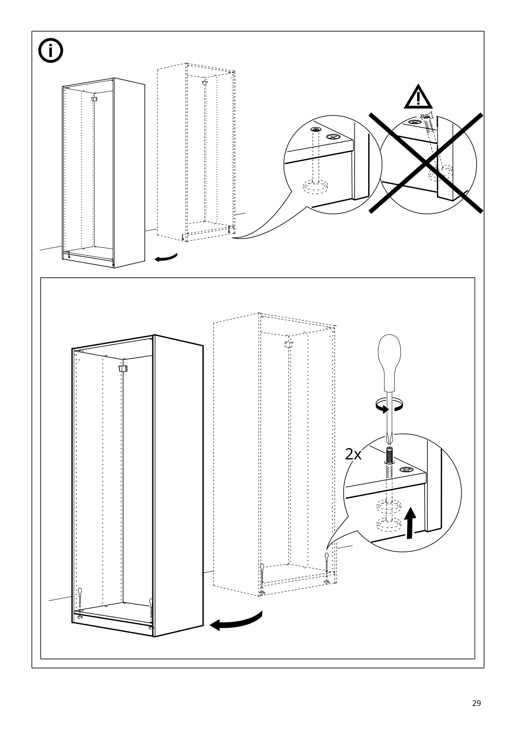 Assembly instructions for IKEA Pax wardrobe frame beige | Page 29 - IKEA PAX / HASVIK wardrobe 494.359.73