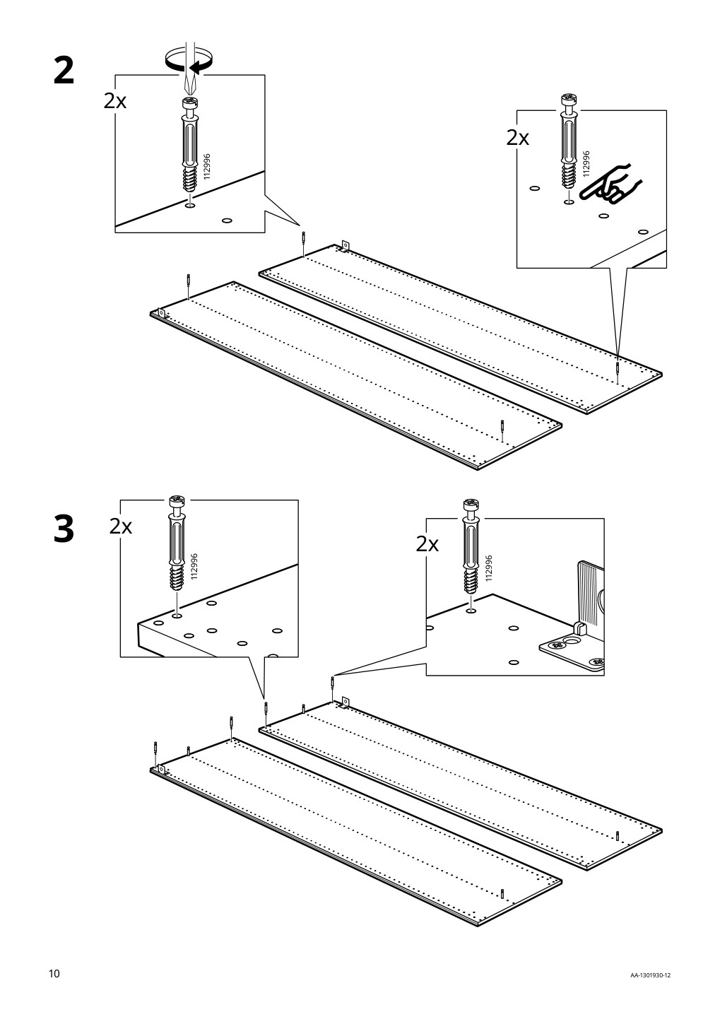 Assembly instructions for IKEA Pax wardrobe frame beige | Page 10 - IKEA PAX / HASVIK wardrobe 394.899.33