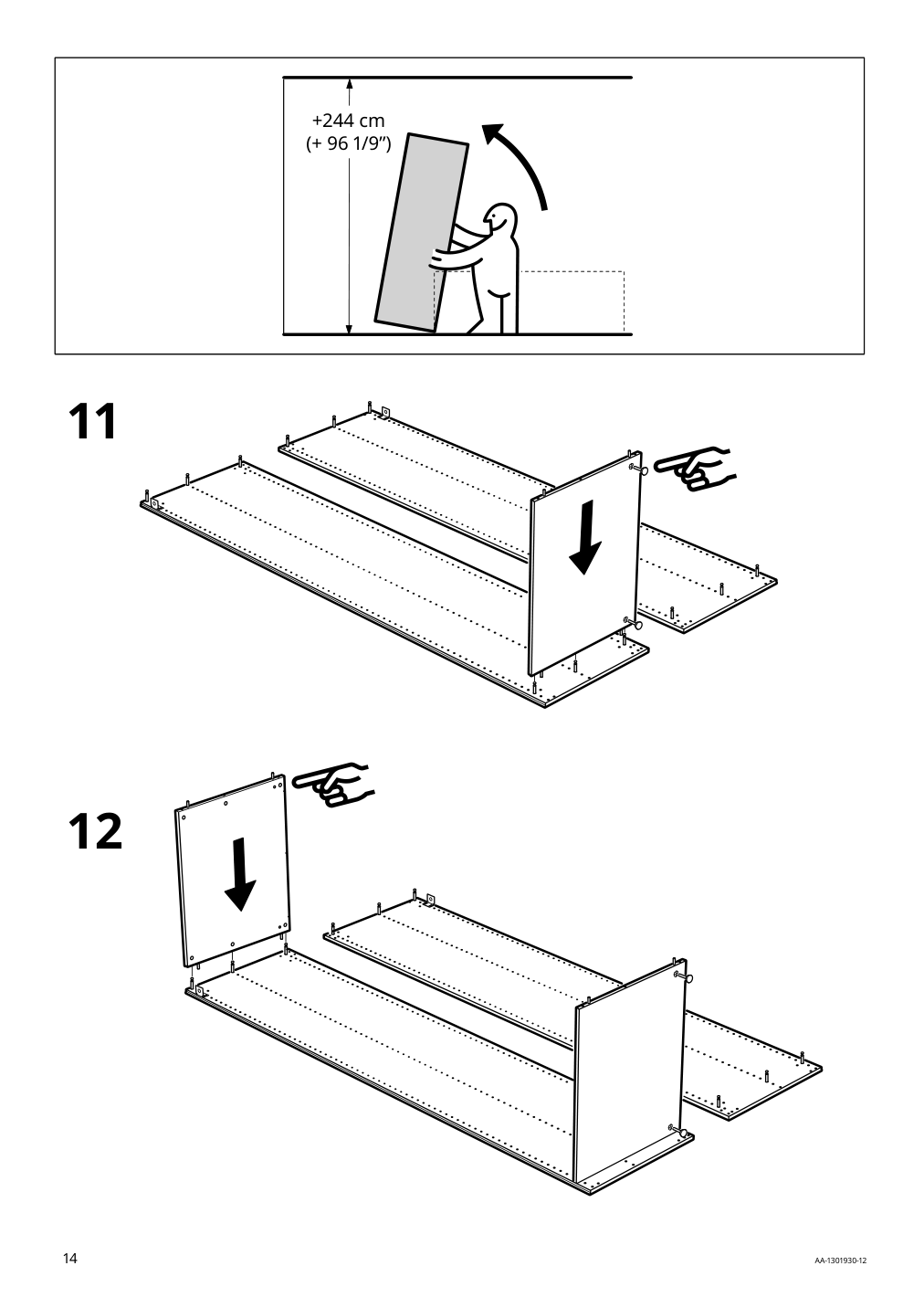 Assembly instructions for IKEA Pax wardrobe frame beige | Page 14 - IKEA PAX / HASVIK wardrobe 394.899.33