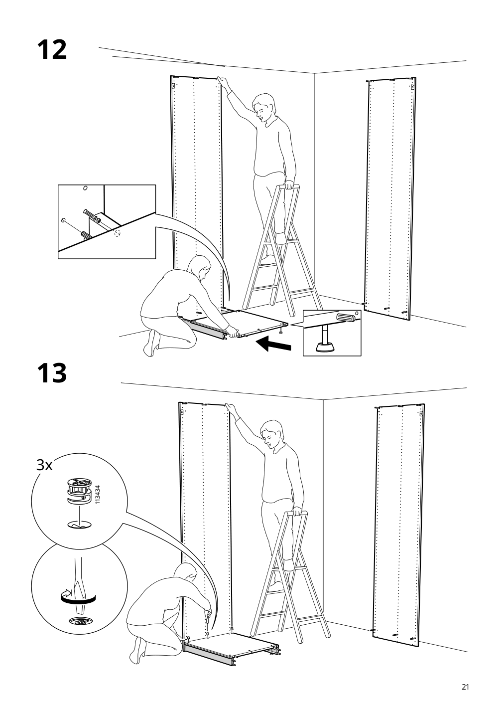 Assembly instructions for IKEA Pax wardrobe frame beige | Page 21 - IKEA PAX / HASVIK wardrobe 394.899.33