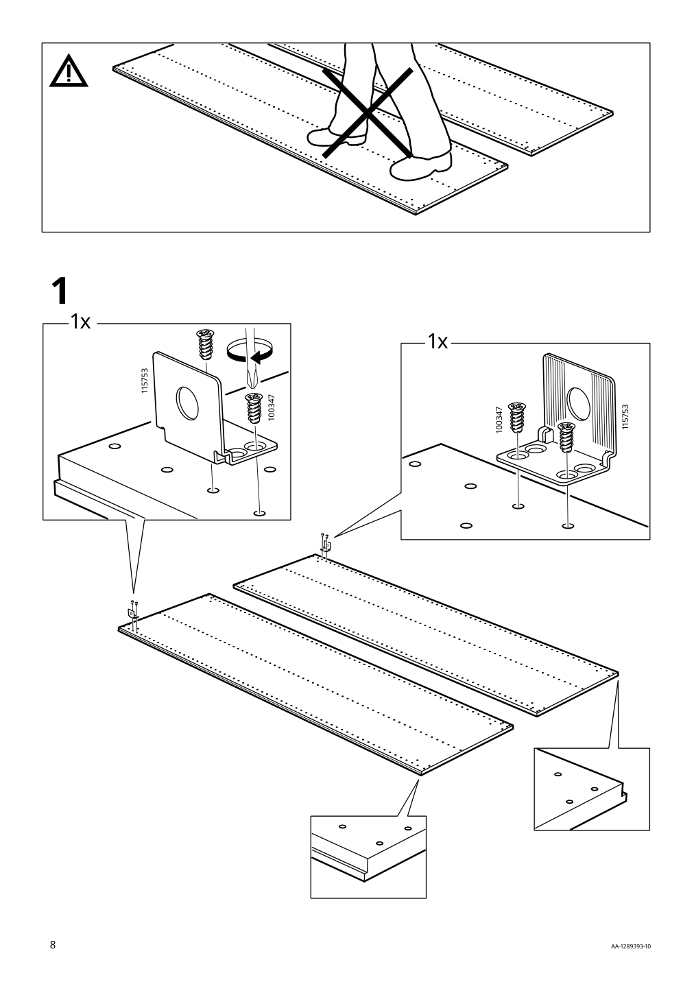 Assembly instructions for IKEA Pax wardrobe frame dark gray | Page 8 - IKEA PAX / MEHAMN/AULI wardrobe combination 294.329.75