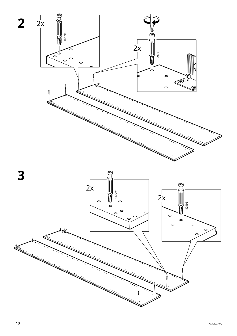 Assembly instructions for IKEA Pax wardrobe frame dark gray | Page 10 - IKEA PAX / AULI wardrobe combination 894.331.18