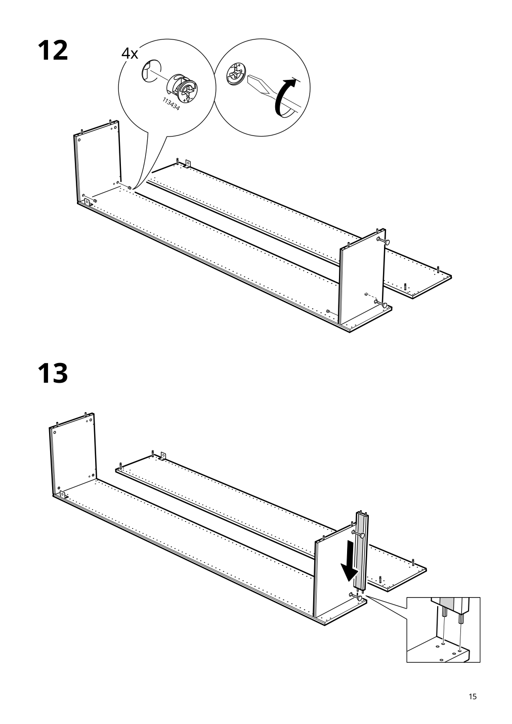 Assembly instructions for IKEA Pax wardrobe frame dark gray | Page 15 - IKEA PAX / AULI wardrobe combination 894.331.18