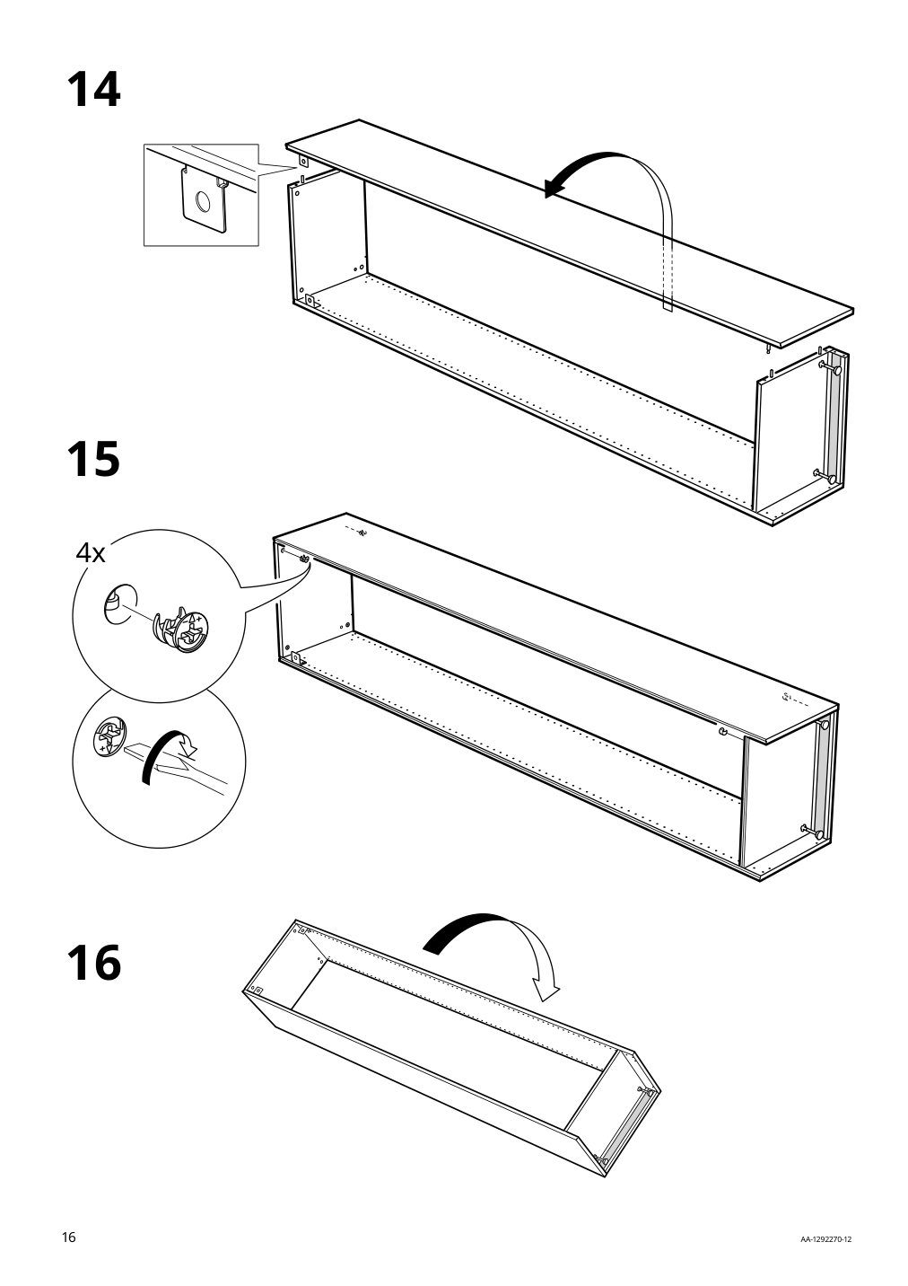 Assembly instructions for IKEA Pax wardrobe frame white | Page 16 - IKEA PAX / BERGSBO/ÅHEIM wardrobe combination 493.361.76