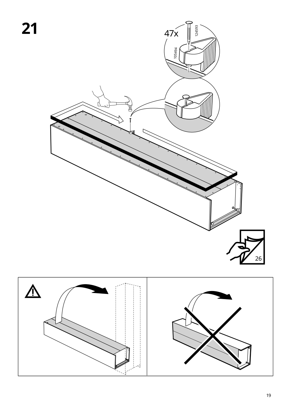 Assembly instructions for IKEA Pax wardrobe frame dark gray | Page 19 - IKEA PAX / MEHAMN/AULI wardrobe with sliding doors 595.517.16