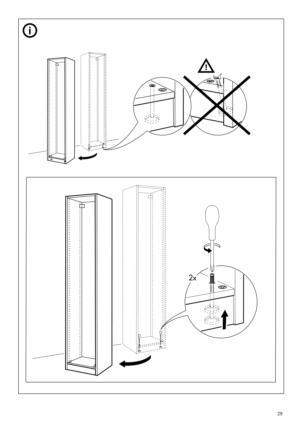 Assembly instructions for IKEA Pax wardrobe frame dark gray | Page 29 - IKEA PAX / AULI wardrobe combination 894.331.18